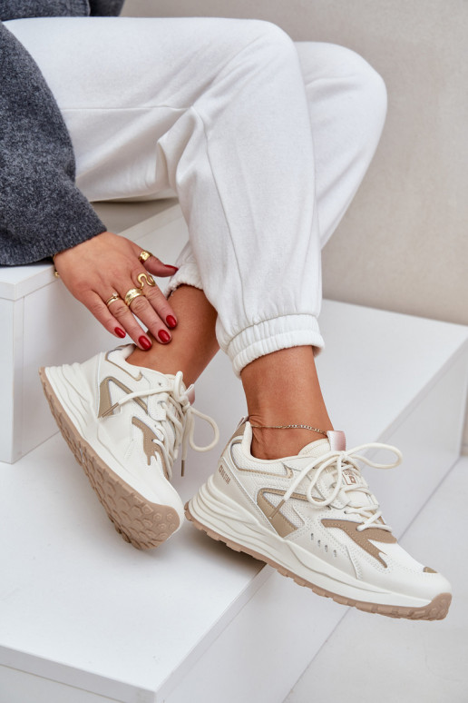 scarpe da ginnastica Femminile Big Star NN274A096 HI-POLY SYSTEM beige