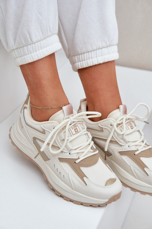 scarpe da ginnastica Femminile Big Star NN274A096 HI-POLY SYSTEM beige