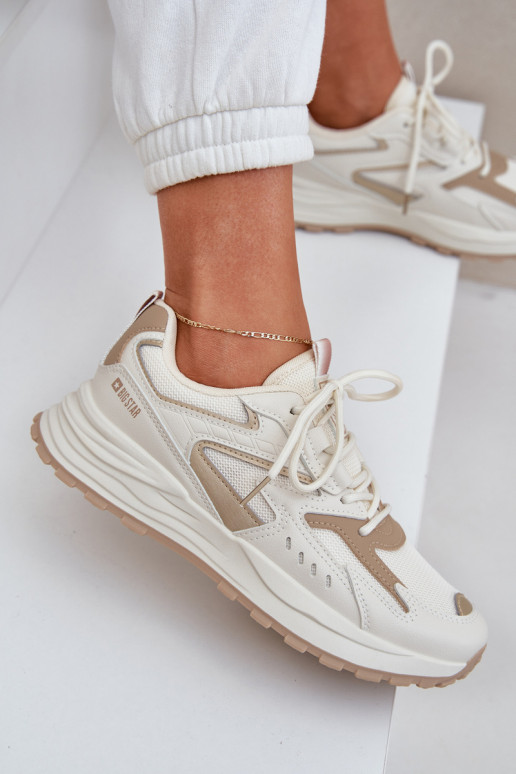 scarpe da ginnastica Femminile Big Star NN274A096 HI-POLY SYSTEM beige