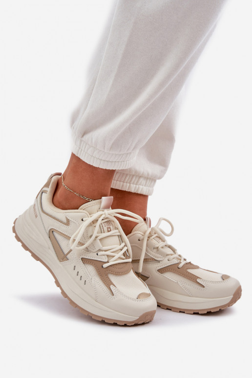 scarpe da ginnastica Femminile Big Star NN274A096 HI-POLY SYSTEM beige