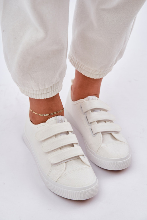 Gioventù scarpe da ginnastica con suola piatta con chiusure adesive Colore bianco Dilan Gioventù scarpe da ginnastica con suola piatta con chiusure adesive Colore bianco Dilan