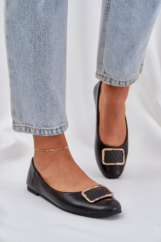 Eko Ballerine con ornamenti colore nero Tulnelia