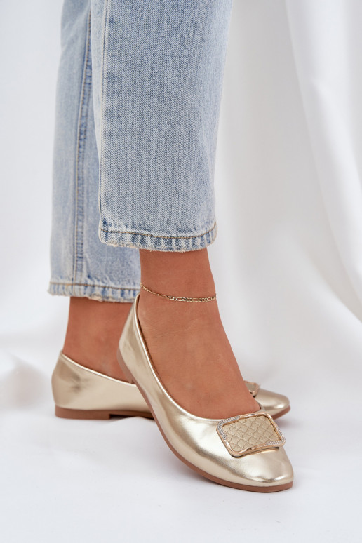 Eko Ballerine con ornamenti colore dorato Tulnelia Eko Ballerine con ornamenti colore dorato Tulnelia