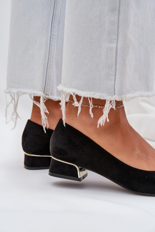 Scarpe Con tacco basso I Szpiczastymi Noskami colore nero Terilara