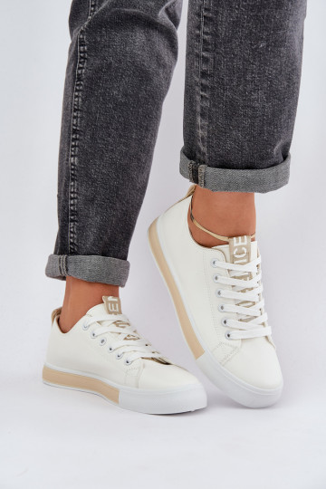 Sneakers modello classico colore dorato Ville