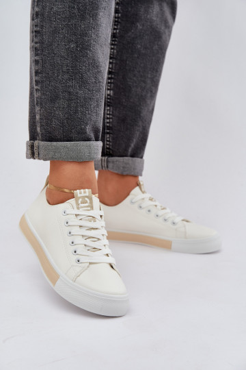Sneakers modello classico colore dorato Ville 2