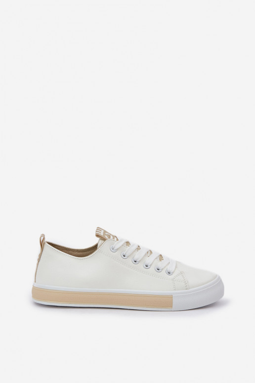 Sneakers modello classico colore dorato Ville