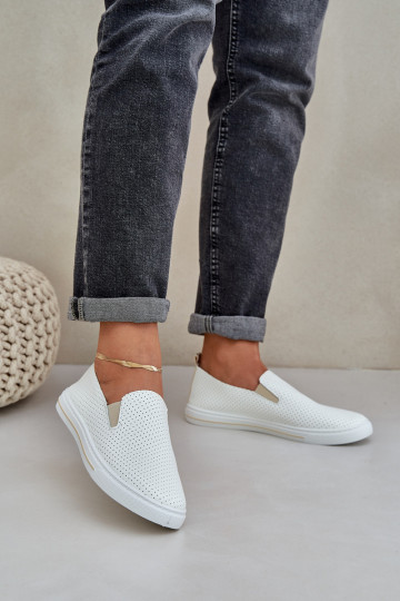 Un modello convincente Eko Pelle Femminile Scarpe da ginnastica scarpe casual con una nota colore avorio Zalinne 2