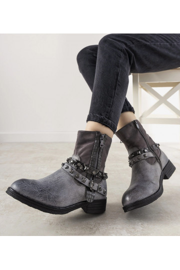 Stivaletti grigi con fascia... 2