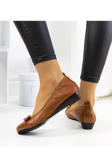 Ballerine con zeppa marrone... 2