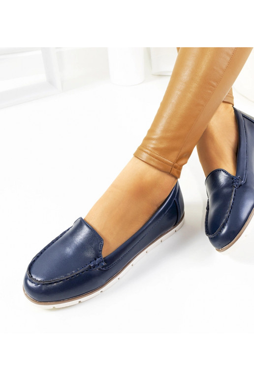 Mocassini Montez blu navy da donna