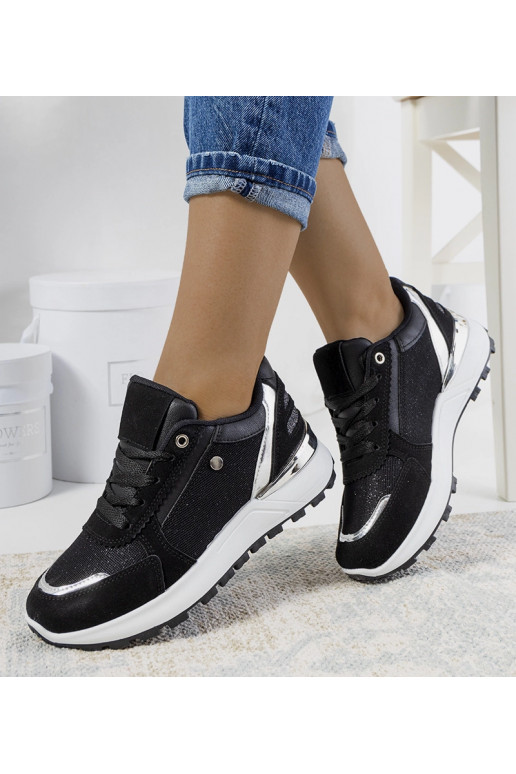 Sneakers da donna Onio nere lucide