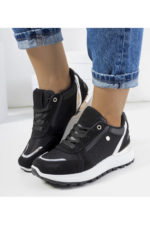 Sneakers da donna Onio nere lucide