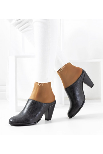 Mules con tacco Plotkin nere