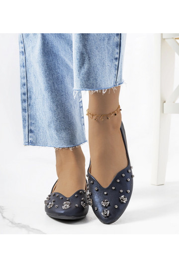 Ballerine blu navy con...