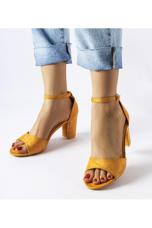 Sandali con tacco Polet marroni