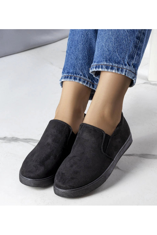 Sneakers nere in eco-suede Leroy