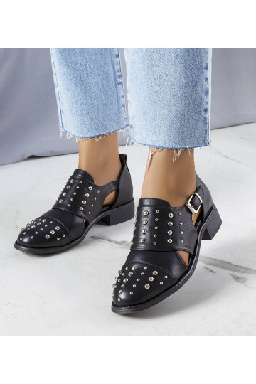 Scarpe nere Irene con cut-out