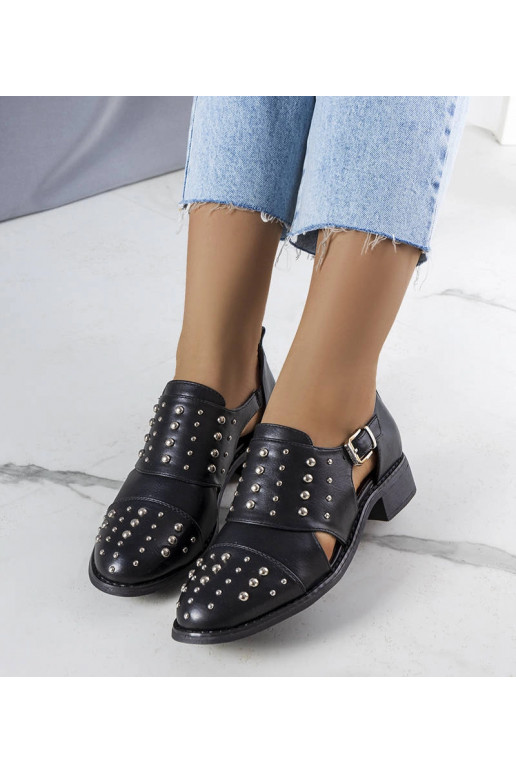 Scarpe nere Irene con cut-out