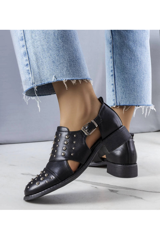 Scarpe nere Irene con cut-out