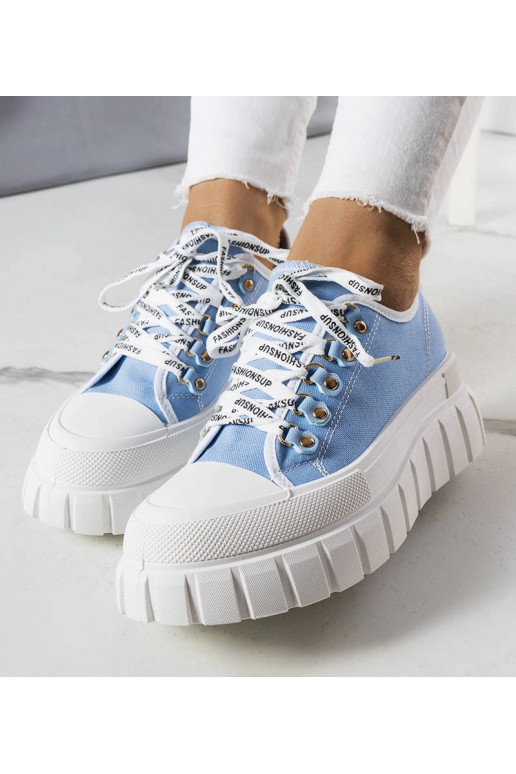 Sneakers con piattaforma Toni blu