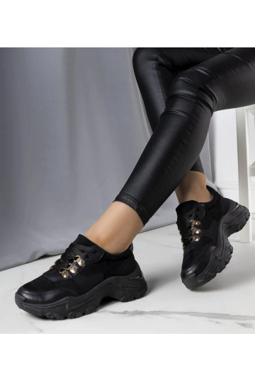 Sneakers nere in materiali... 2