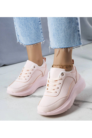 Sneakers rosa con suola...