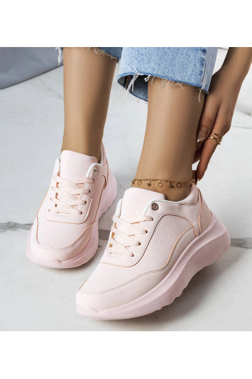 Sneakers rosa con suola... 2