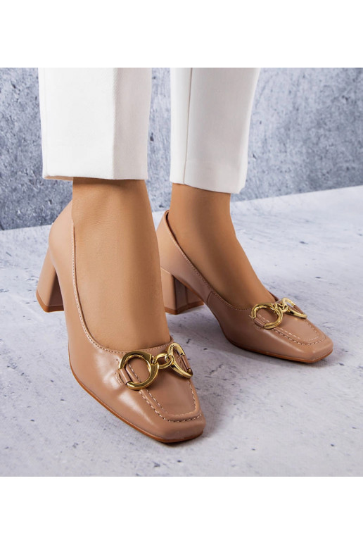 Décolleté Neufville Beige con punta...