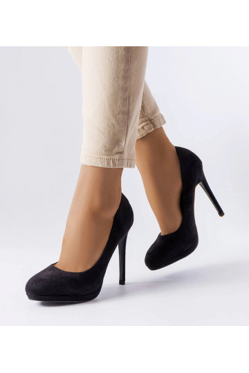 Décolleté in eco-suede nero... 2