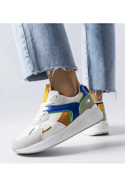 Sneakers Riel bianche in materiale misto