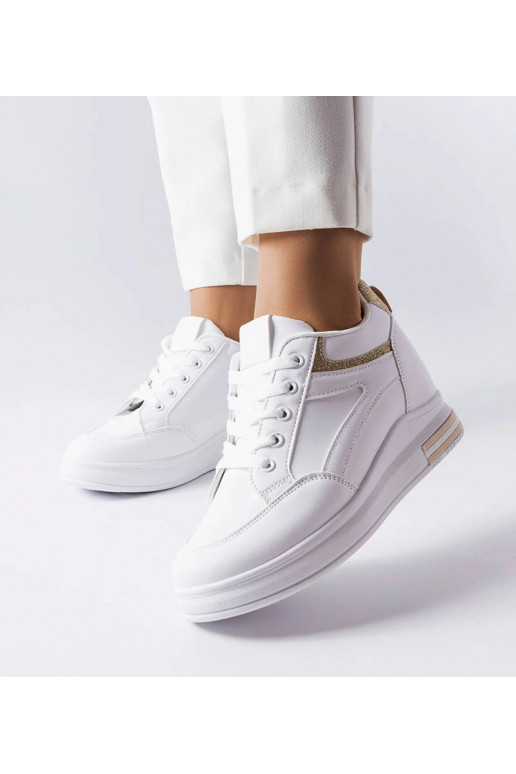Sneakers bianche con inserti glitter...