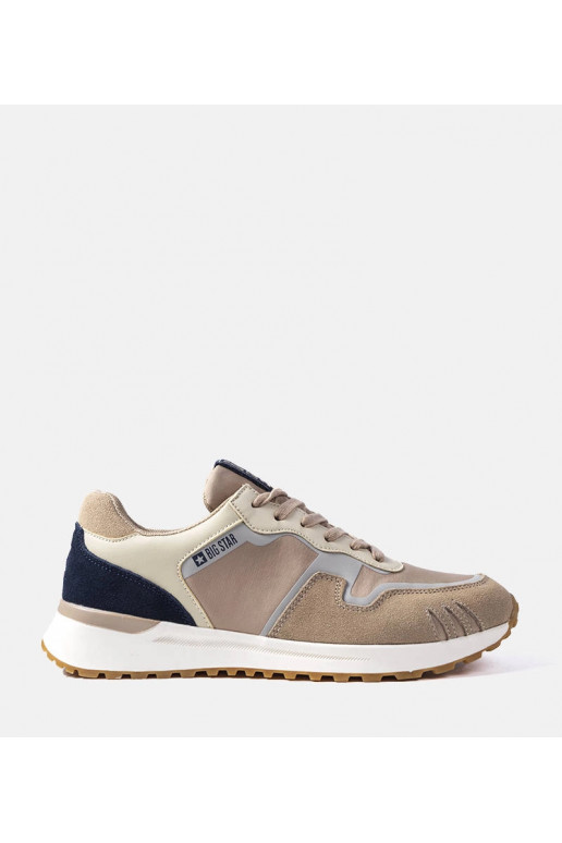 Sneakers in pelle scamosciata beige...