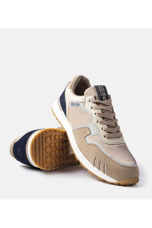 Sneakers in pelle scamosciata beige...