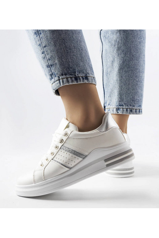 Sneakers con plateau Lanoie bianche