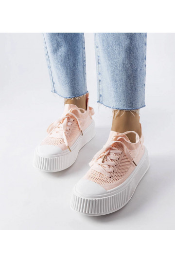 Sneakers elasticizzate rosa...