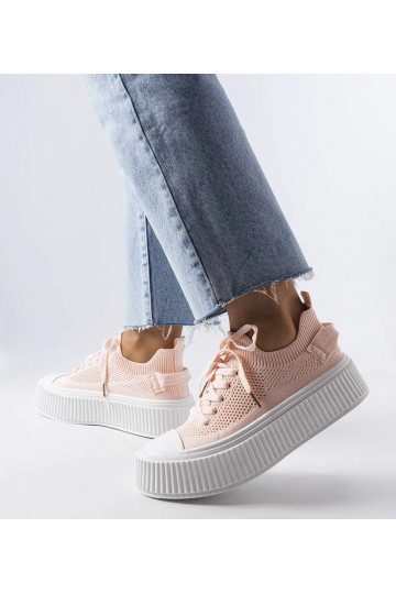 Sneakers elasticizzate rosa... 2