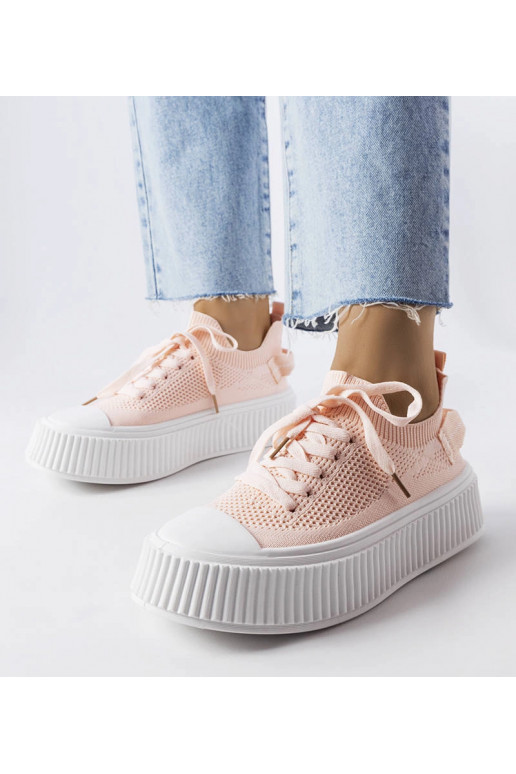 Sneakers elasticizzate rosa Jardine
