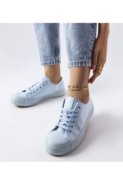 Sneakers in tessuto blu Esmeraude