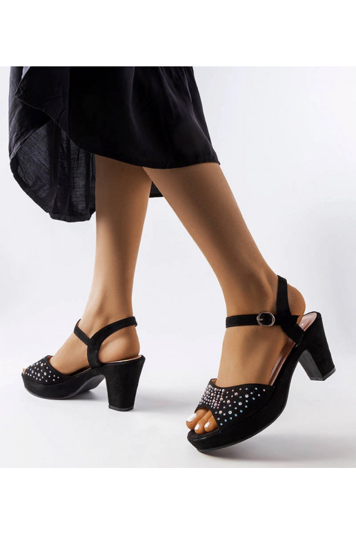 Sandali con tacco Beltane neri