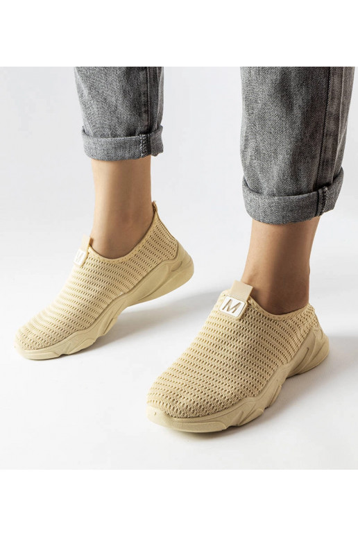 Sneakers slip-on da donna Azalee Beige