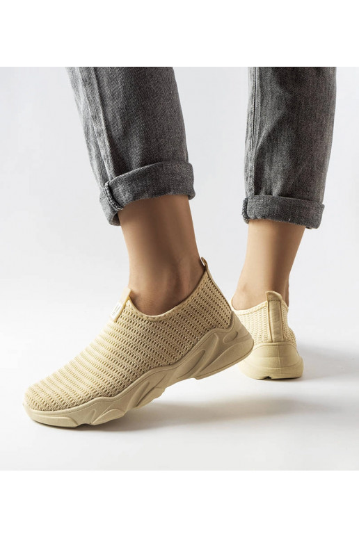 Sneakers slip-on da donna Azalee Beige