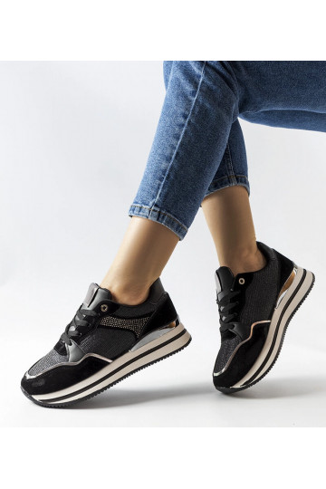 Sneakers Enola nere lucide 2