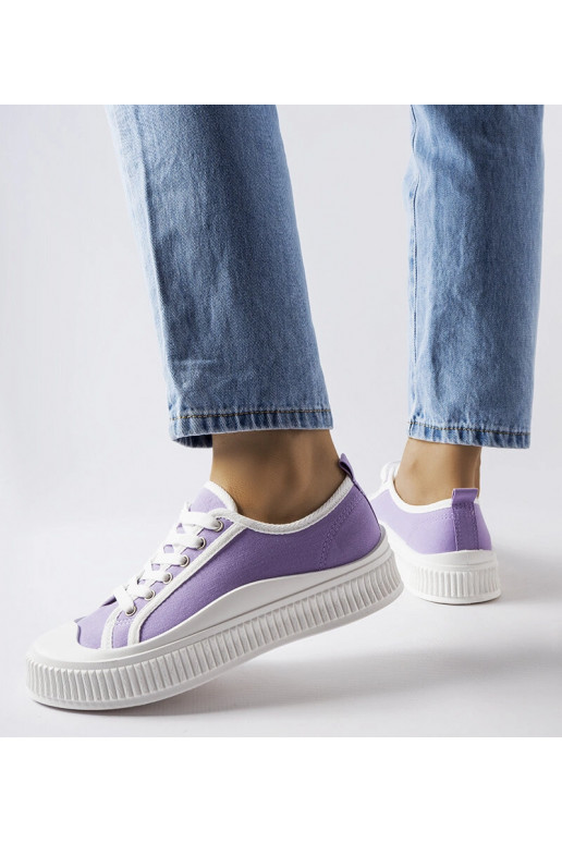 Sneakers con plateau Alfianello viola
