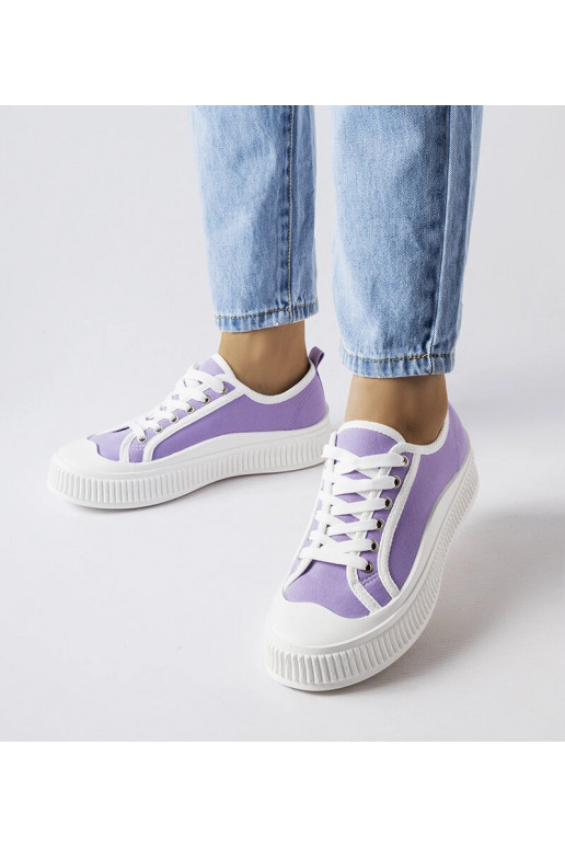 Sneakers con plateau Alfianello viola