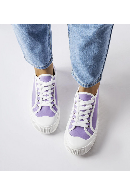 Sneakers con plateau Alfianello viola