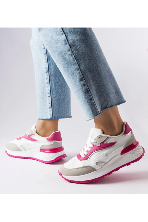 Sneakers Batilda bianche e rosa
