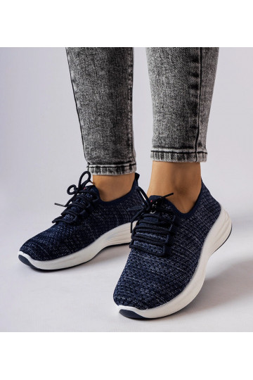 Sneakers in tessuto blu...