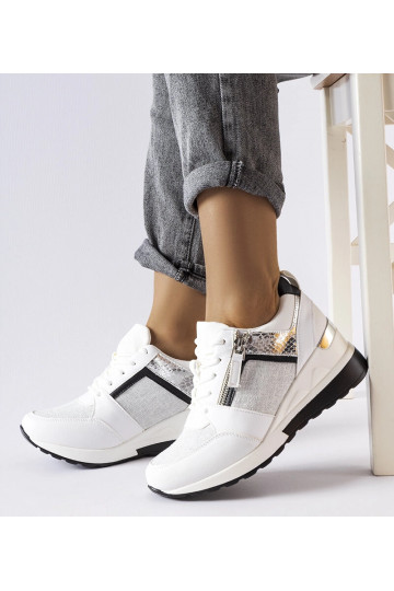 Sneakers con zeppa bianca... 2