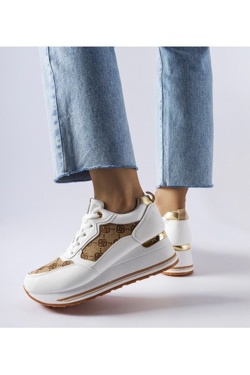 Sneakers con zeppa bianche... 2